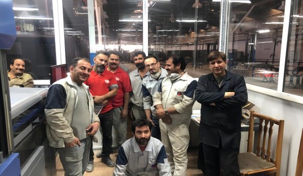 In Iran for installing ceramic digital printer
